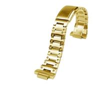 XTVKFWJAB Kompatibel mit Casio G-SHOCK GM-5600 DW5600 GW-M5610. Armband aus massivem Edelstahl for Herrenuhren Faltschließe(DW 5600 Gold)