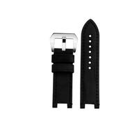 XTVKFWJAB Kompatibel mit G-SHOCK Casio GST-B100/W300/400G/S120/W130L, modifiziertes Uhrenarmband aus mattiertem Vintage-Leder Werkzeugzubehör(Black black-silver)