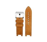 XTVKFWJAB Kompatibel mit G-SHOCK Casio GST-B100/W300/400G/S120/W130L, modifiziertes Uhrenarmband aus mattiertem Vintage-Leder Werkzeugzubehör(Khaki white-silver)
