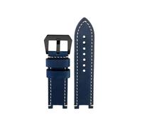 XTVKFWJAB Kompatibel mit G-SHOCK Casio GST-B100/W300/400G/S120/W130L, modifiziertes Uhrenarmband aus mattiertem Vintage-Leder Werkzeugzubehör(Blue white-black)