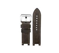 XTVKFWJAB Kompatibel mit G-SHOCK Casio GST-B100/W300/400G/S120/W130L, modifiziertes Uhrenarmband aus mattiertem Vintage-Leder Werkzeugzubehör(Gray white-silver)