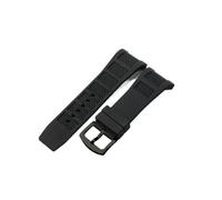 XTVKFWJAB Kompatibel mit IWC Engineers Series Concave Interface, massiver Edelstahl-Nadelschnalle, wasserdichtes, schweißfestes Silikon-Uhrenarmband, 30 x 16 mm(Black-Black-K2)