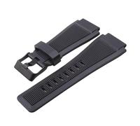 XTVKFWJAB Konvexes Silikon-Kautschuk-Uhrenarmband, kompatibel mit der Bell-Serie BR01 BR03, Herren-Armband, wasserdicht, Armband, Gürtel, Ross, Schwarz, 33 x 24 mm(Black-black)