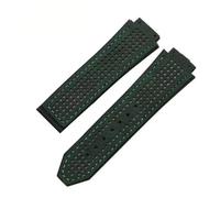 XTVKFWJAB Lederarmband, kompatibel mit der Big Bang-Serie, wasserdicht, schweißfest, Crazy Horse, mattes, 25 x 19 mm(Green-no buckle)