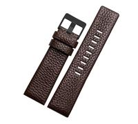XTVKFWJAB Lederarmband kompatibel mit Diesel-Uhrengürtel DZ7257 1657 4323 7314 7313 7371 Riemen 22 24 26 27 28 30 mm Schwarz Braun Weiß(Rose Green,28mm)