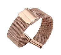 XTVKFWJAB Mesh Milanese Uhrenarmband Kompatibel mit TISSOT Kompatibel mit Omega Kompatibel mit Seiko Uhr 18mm 20mm 22mm(Rose gold,22mm)