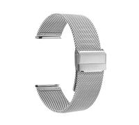 XTVKFWJAB Mesh-Uhrenarmband, Edelstahl, Milanese-Schlaufenband, kompatibel mit DW-Uhrenarmband, Schnellverschlussarmband(Silver,22mm)