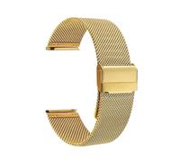 XTVKFWJAB Mesh-Uhrenarmband, Edelstahl, Milanese-Schlaufenband, kompatibel mit DW-Uhrenarmband, Schnellverschlussarmband(Gold,22mm)