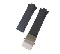 XTVKFWJAB Rabatt Konvexen Mund Silikon Gummi Armband 11mm Schwarz Wasserdicht Harz Strap Mit Stahl Schließe(YD clasp)