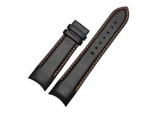 XTVKFWJAB T035 Armband 22mm 23mm 24mm Kompatibel Mit Tissot 1853 Männer Couturier Leder Uhr Strap T035617A T035407A Rindsleder(Black-orange-no,23mm)