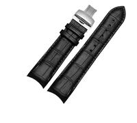 XTVKFWJAB T035 Armband 22mm 23mm 24mm Kompatibel Mit Tissot 1853 Männer Couturier Leder Uhr Strap T035617A T035407A Rindsleder(Black-silver-buckle,22mm)