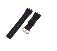 XTVKFWJAB Uhrenarmband aus Gummi for Herren und Damen, kompatibel mit Casio GMW-B5000-Uhrenarmband, kleines quadratisches Sportarmband aus Kunstharz(Red Black)