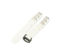 XTVKFWJAB Uhrenarmband aus Kieselgel mit konvexem, schwarz-weißem, 20 x 10 mm großem, wasserdichtem, kompatibel Cartier-Uhrenarmbändern(White-Black-Z4)