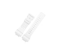 XTVKFWJAB Uhrenarmband aus Kunstharz for Herren, kompatibel mit Casio AQ-S810W WC5208 AEQ-110W W-735H, Damen-Gummiarmband, Zubehör, 18 mm(White)