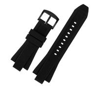 XTVKFWJAB Uhrenarmband aus Silikonkautschuk, kompatibel mit Michael Kors Ersatz-Uhrenarmband MK9019, MK8295, MK8492, MK9020, Herren-Uhrenarmband, 29 mm x 13(Black-black)