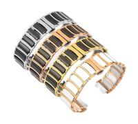 XTVKFWJAB Uhrenarmband kompatibel mit Rado CENTRIX R30927722 Serie, Edelstahl, Keramik, Schmetterlingsschließe, Damen- und Herrenarmband, 12 mm x 16, 20(Rosegold white,20-16mm)