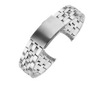 XTVKFWJAB Uhrenarmband kompatibel mit Tissot 1853 PRC200 T17 T461 T055 T014 Herren-Faltschließe Uhrenzubehör Edelstahl-Uhrenarmband 19 mm 20(20mm)