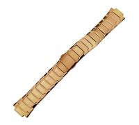 XTVKFWJAB Uhrenarmband Rado 6021 Serie, massiver Wolframstahl, Schmetterlingsschließe, konkave Öffnung, Herren- und Damenarmband, 21 x 12 mm, 13,5 6(Gold,13.5-6.5mm)