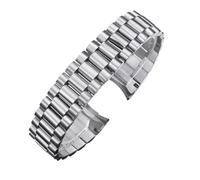 XTVKFWJAB Uhrenzubehörband aus 904L-Edelstahl, kompatibel mit Rolex DATEJUST DAY-DATE OYSTERPERTUAL DATE, silber-goldenes Uhrenarmband(Silver,20mm)