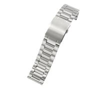 XTVKFWJAB Universelles wasserdichtes Uhrenarmband aus massivem Edelstahl, kompatibel mit Diesel Panerai Armani Dz7321 Dz7265 Dz4318 Dz7221 22 24 26 mm Armband(3-Beads-Steel,24mm)