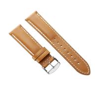 XTVKFWJAB Vintage-Uhrenarmband aus gewachstem Kalbsleder mit Schnellverschluss, kompatibel Seiko, weichem Rindslederarmband, Omega Business 18/20/22 mm Armband(Light Brown,20mm)