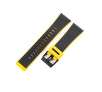 XTVKFWJAB Wasserdichtes Harz mit Werkzeugzubehör, kompatibel Casio GA-2000 GA-2200 PRG-650/600, ersetzt mehrfarbiges 24-mm-Uhrenarmband for Herren(Yellow)
