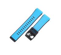 XTVKFWJAB Wasserdichtes Harz mit Werkzeugzubehör, kompatibel Casio GA-2000 GA-2200 PRG-650/600, ersetzt mehrfarbiges 24-mm-Uhrenarmband for Herren(Light Blue)