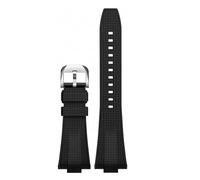 XTVKFWJAB Weiches Gummi-Silikonarmband, Kompatibel Mit Tissot PRX T137.407/T137.410 Super Player 40 Mm, Herren-Uhrenarmband Mit Schnellverschluss, Konvex, 12 Mm(Black)