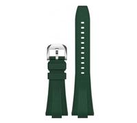 XTVKFWJAB Weiches Gummi-Silikonarmband, Kompatibel Mit Tissot PRX T137.407/T137.410 Super Player 40 Mm, Herren-Uhrenarmband Mit Schnellverschluss, Konvex, 12 Mm(Green)
