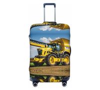 XTYGETY Company Gepäckabdeckung mit Traktor-Druck, passend für 45,7 - 81,3 cm große Koffer, Reiseutensilien, Schwarz , XL