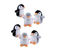 Xuanxi 6 Stück Entzückende Pinguin Kuscheltiere Schlüsselanhänger Taschenanhänger Party Dekoration Hängedekoration Für Mädchen Geburtstagsgeschenk Pinguin Kuscheltier Schlüsselanhänger