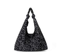 Xuanxi Zeitgenössische Wildleder Umhängetasche Geräumiges Fassungsvermögen Leoparden Unterarmtasche Shopper Für Trendiges Outfit Kombination Von Geräumigem Wildleder Mit Leopardenmuster