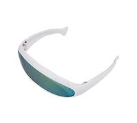 XUMIUZIY Windfeste Haustier-Sonnenbrille, Modische Brille für Katzen, Dekoration für Outdoor-Aktivitäten, Kunststoff + AC-Harz, Gelb/Rot/Bunt (grün reflektierend)
