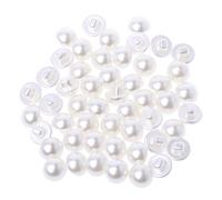 Xuniu 50 stücke Faux Perle Knöpfe Zum Nähen Sammelalbum Backhole Nähen Handwerk 11,5mm