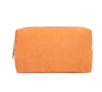 Xusdamyj Großes Federmäppchen aus Cord, Stiftetasche, Kosmetiktasche, Organizer für Damen