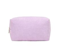 Xusdamyj Großes Federmäppchen aus Cord, Stiftetasche, Kosmetiktasche, Organizer für Damen