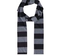 XUZHID Gestreifter Schal für Erwachsene, Unisex, 2000er Jahre, langer, dünner Schal, Frühling, Herbst, schmaler Schal, Kostümschal