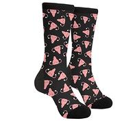 XVBCDFG Socken Damen & Herren Atmungsaktive Neuheit Feuchtigkeitsregulierung Laufen Crew Socken, Rosa Happy Uterus, One size