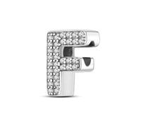 XWN Buchstabe Charm Anhänger Damen Alphabet A-Z 925 Sterling Silber für Armband Charms Beads passend für Pandora Armband und Halskette, Kompatibel mit Europäischen Armbänder für Frauen