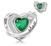 XWN Charm Anhänger Damen 925 Sterling Silber für Armband Charms Beads passend für Pandora Armband und Halskette, Kompatibel mit Europäischen Armbänder für Frauen Mädchen X2