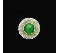 XWNXQ 10 Stück 17,5-22,5 mm Strass-Metallknöpfe, Katzenaugen-Metallknöpfe, Rosa, Schwarz, Grün, für Mäntel, Windjacken, Kleider, Pullover, dekorative Knöpfe