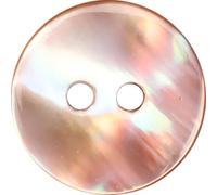 XWNXQ 20 Stück 10-20 mm Perlmuttknöpfe, 2 Löcher, rund, unregelmäßige Textur, natürliche rosa Muschelknöpfe für Hemd, Kleid, Strickjacke, Basteln, Nähzubehör