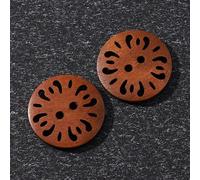 XWNXQ 20 Stück 12-38 mm Vintage runde Holzknöpfe, handgenähte Holzknöpfe für Pullover, Windjacken, Wollmäntel, Hemden, dekorative Accessoires