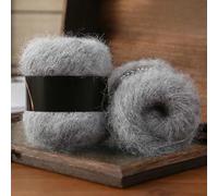 XWNXQ 8/12/16/20 Stück 25 g weiches Mohair-Strickgarn, langfloriges Mohairgarn, zum Handstricken von Mützen, Schals und Tüchern