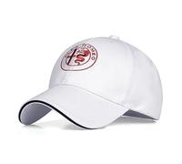 XWSBUDE Auto Baseballkappe für Alfa Romeo, UV-Schutz Unisex Baseballkappe Sport Basecap verstellbar, Premium-Material, Automotiv-Muster, Sonnenschutz, Atmungsaktiv, Einstellbar