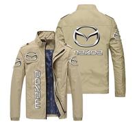 XWSBUDE Kleidung, Für Mazda 2 3 5 6 CX-3 CX-30 CX-5 CX-50 CX-60 CX-7 CX-8 CX-9 Sweatshirt Hoodie Outdoor-Freizeit-Cardigan-Jacken Klassische Sportbekleidung Joggingkleidung,B-L