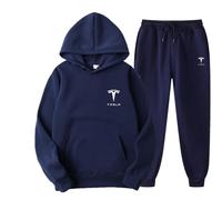 XWSBUDE Kleidung, Für Tesla Model Y 2020- Sweatshirt Hoodie Outdoor-Freizeit-Cardigan-Jacken Klassische Sportbekleidung Joggingkleidung,C-M