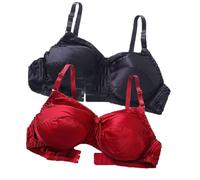 XWSM 2-teiliger Damen-BH Aus Reiner Seide Ultraweich Glatt Triangel-BH Bequem Ohne Bügel Satin Maulbeerseide Tägliche Bralette-Oberteile (Color : V, Size : 105/46AB)