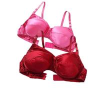 XWSM 2-teiliger Damen-BH Aus Reiner Seide Ultraweich Glatt Triangel-BH Bequem Ohne Bügel Satin Maulbeerseide Tägliche Bralette-Oberteile (Color : A, Size : 95/42AB)