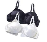 XWSM 2-teiliger Damen-BH Aus Reiner Seide Ultraweich Glatt Triangel-BH Bequem Ohne Bügel Satin Maulbeerseide Tägliche Bralette-Oberteile (Color : L, Size : 85/38AB)